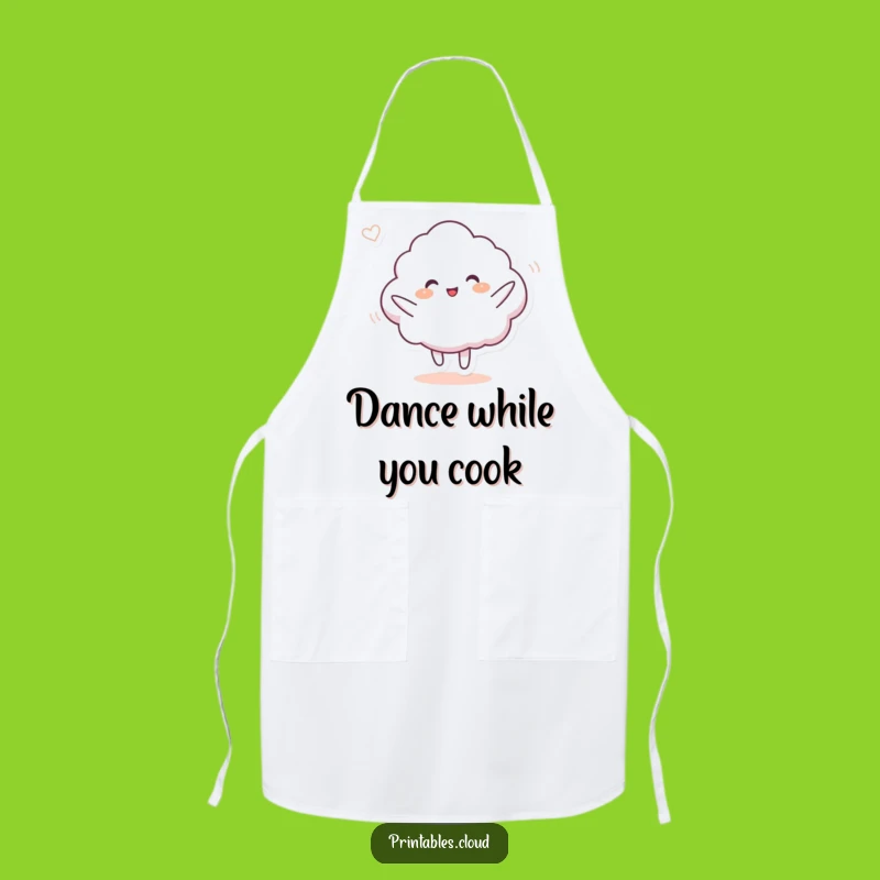 Funny Kitchen Dancer Apron - Cloud Breeze Design, Novelty Humorous Gift for Cooks