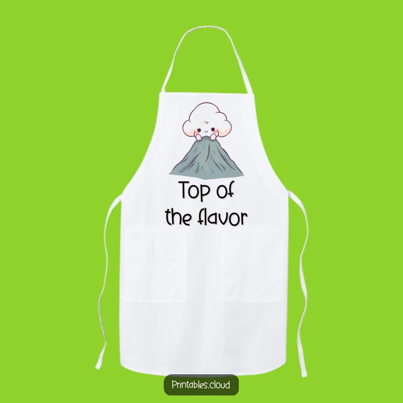 Funny Curious Cloud Apron: Cook with an Adventurous Spirit