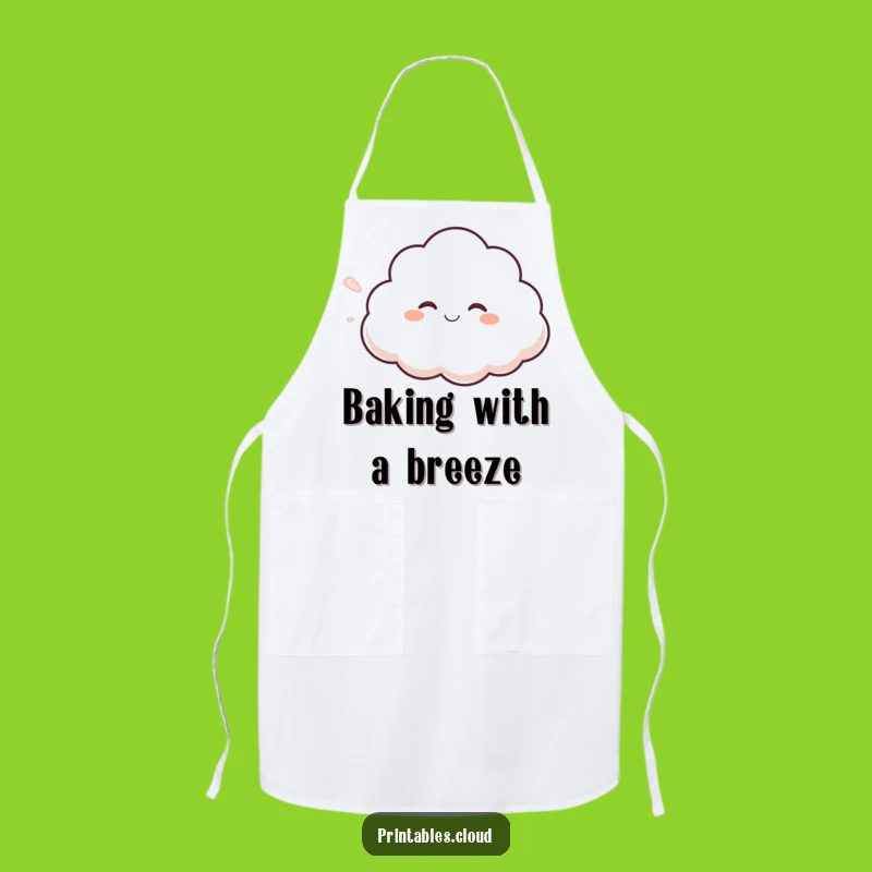 Funny Giggling Cloud Apron: Cook with a Smile and a Breeze