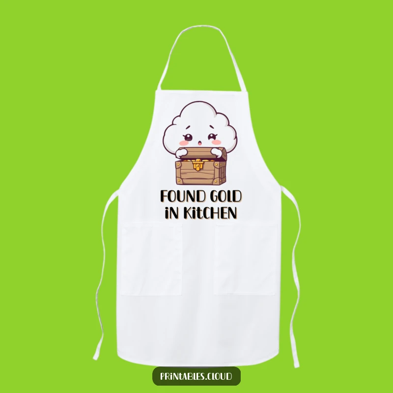 Funny Kitchen Cloud Apron - Surprise Treasure Character Gift for Bakers