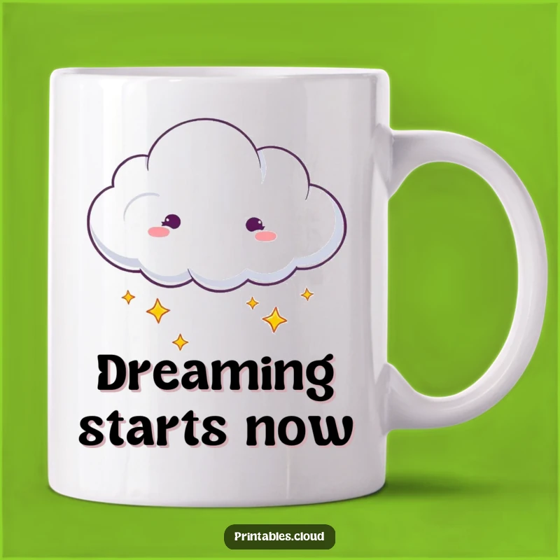 Funny Dreaming Cloud Mug: Starry Night Dreams For A Hilarious Gift