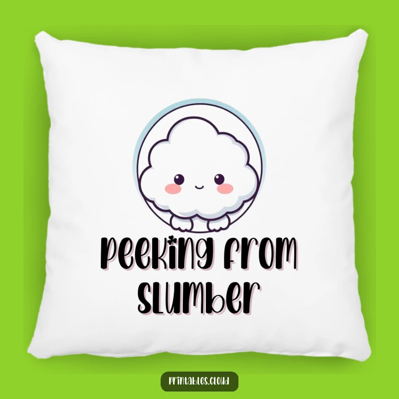 Funny Cloud Keyhole Pillow: Cozy Curiosity for Intriguing Comfort