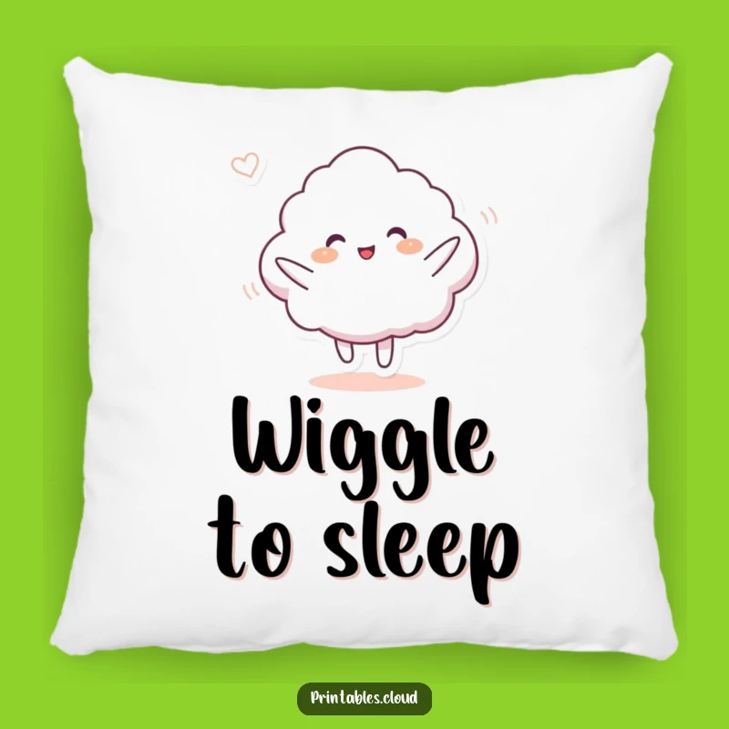 Funny Dance Floor Pillow - Cloud Breeze Design, Cozy Humorous Gift for Movers