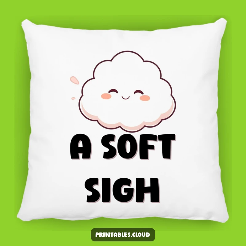 Funny Giggling Cloud Pillow: Cozy Comfort and Breezy Humor