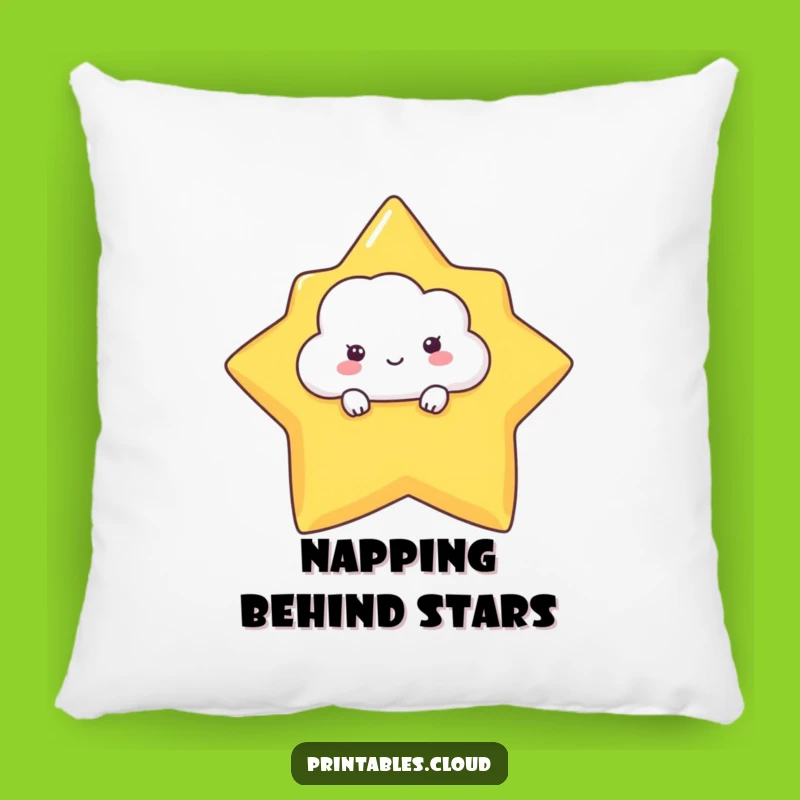 Funny Shy Cloud Pillow - Cute Peeking Character Comfort Gift