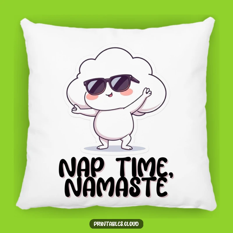 Funny Cool Cloud Yoga Pillow - Serene Pose Cushion Gift