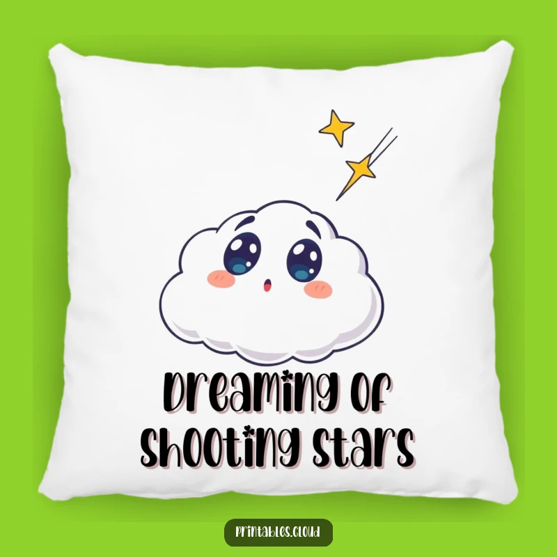 Soft Surprised Cloud Pillow - Cuddle Up With Funny Celestial Dreams