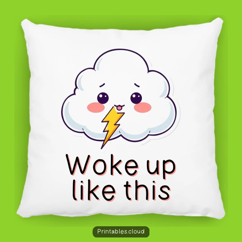 Funny Surprised Cloud Pillow: Add a Shock of Comfort