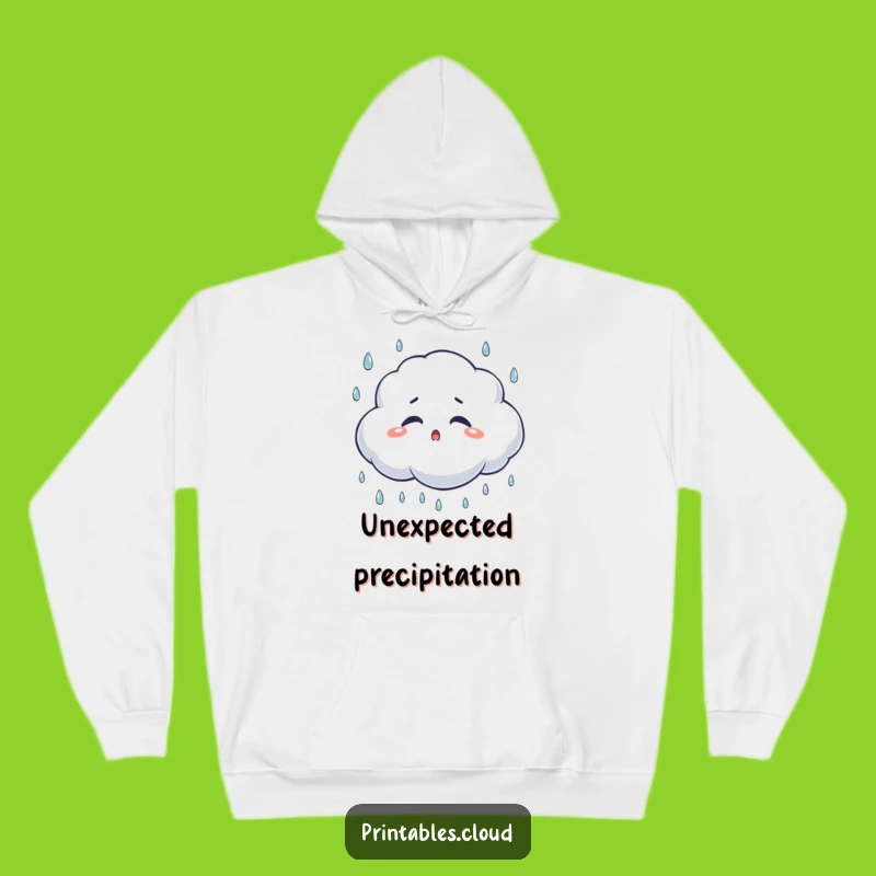 Funny Surprised Cloud Hoodie: Cozy Up with Unexpected Humor