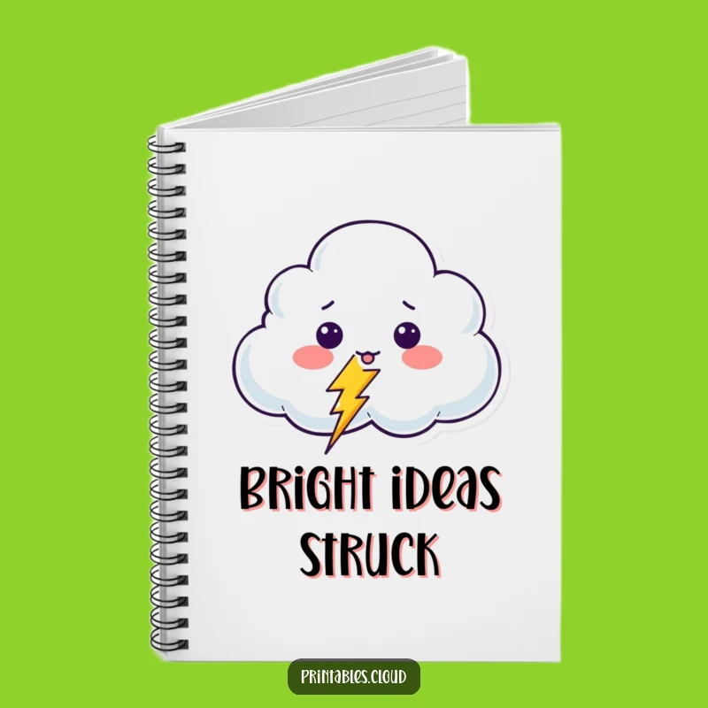 Funny Surprised Cloud Notebook: Capture Ideas with a Jolt