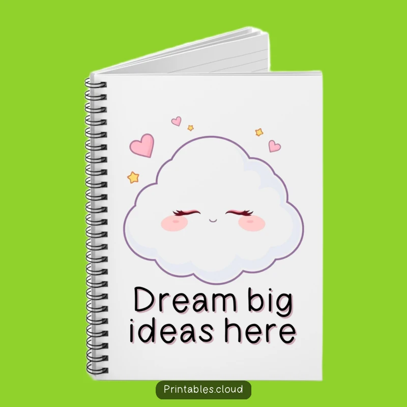 Funny Dreaming Cloud Notebook: Sugar Plum Dreams Journal, Creative Writing