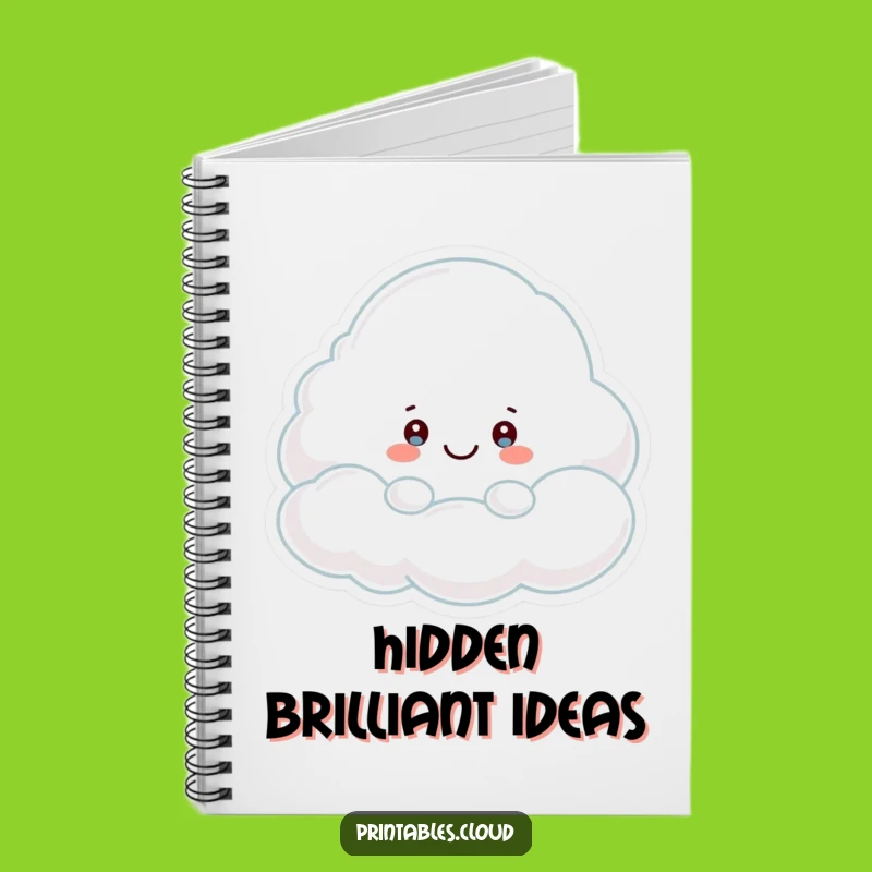Funny Peek-a-Boo Cloud Notebook: Playful Journal for Hidden Ideas