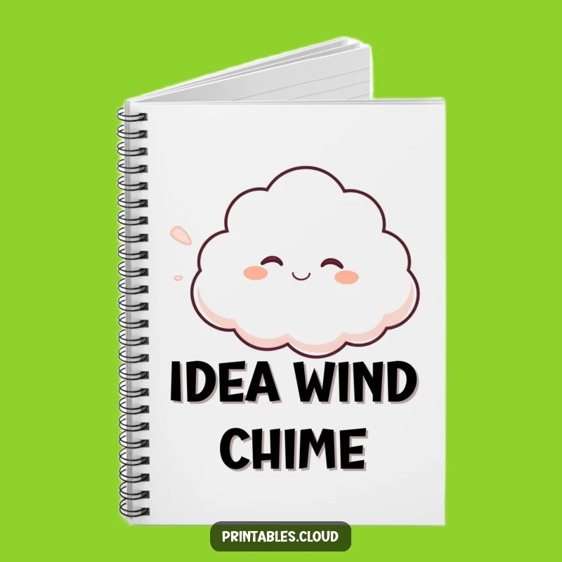 Funny Giggling Cloud Notebook: Jot Down Ideas with a Gentle Laugh