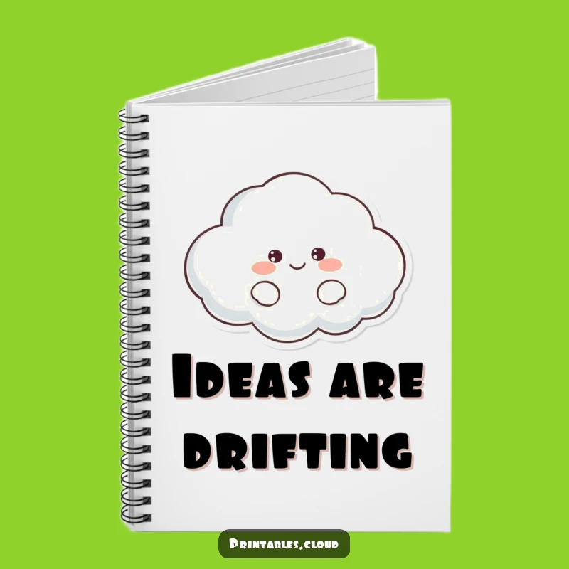 Funny Lazy Cloud Notebook: Jot Down Ideas with a Smile