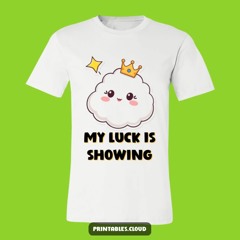 Funny Crowned Cloud Shooting Star T-Shirt: A Celestial Surprise Tee, Perfect Funny Gift