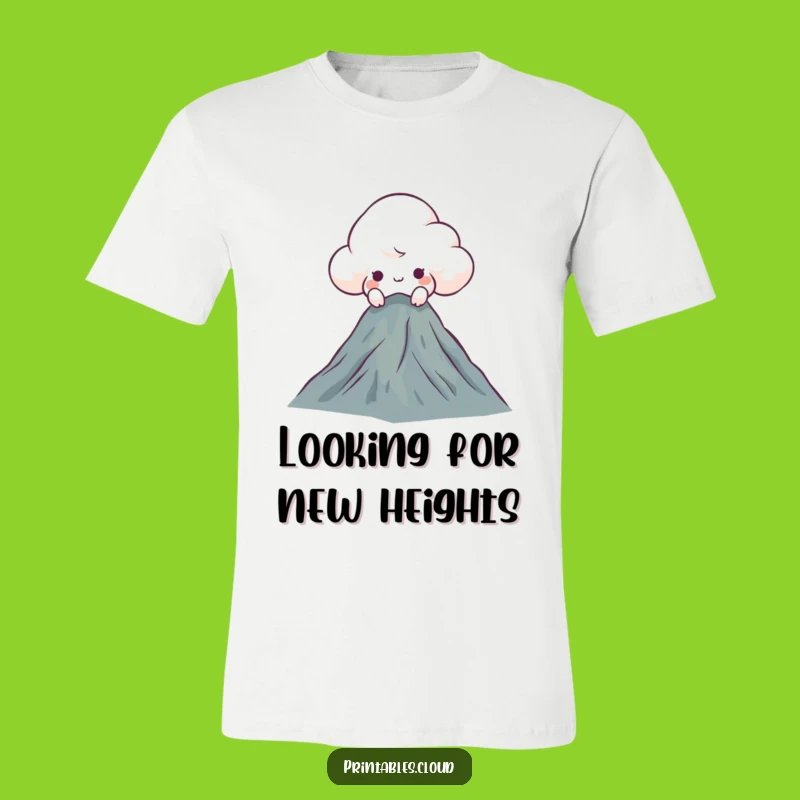 Funny Curious Cloud T-Shirt: Explore Humor from New Heights