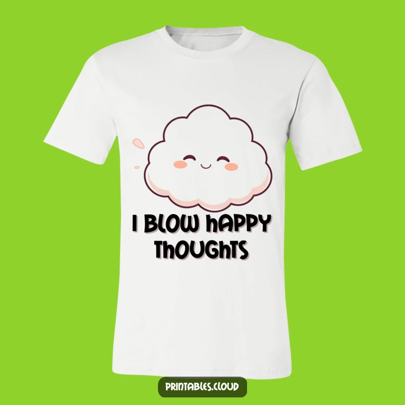 Funny Giggling Cloud T-Shirt: Wearable Whimsy and Lighthearted Fun