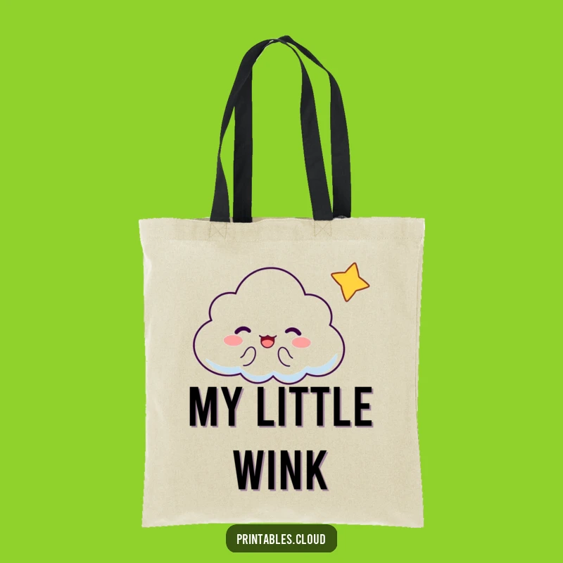 Funny Cloud Star Tote Bag: Carry Your Sparkle Gift