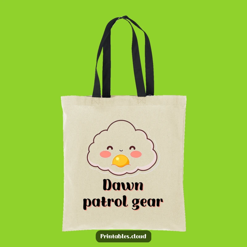 Funny Rosy Cloud Sunrise Tote Bag - Carry Your Optimism Daily